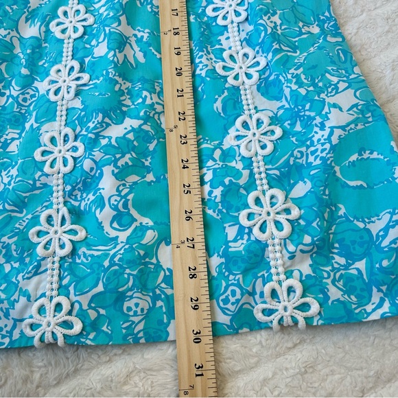Lilly Pulitzer Pearl Halter Shift Dress Womens Sz 00 Colorful Feminine Cotton - Picture 6 of 11